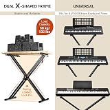 CAHAYA Heavy Duty Keyboard Stand Double X for 61 76 88 Key Pianos view 4