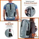 Ultra Dry Adventurer Premium 55L Waterproof Dry Bag Backpack Grey view 2