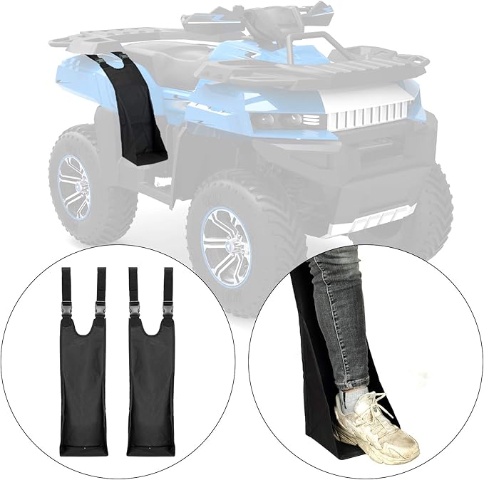 ATV Rear Passenger Footrests Universal Foldable Rear Passenger Foot