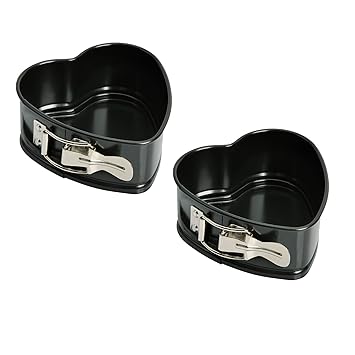Kaiser Love Mini-Herzbackform Set, 2 Stück, 11 cm, Herz-Springform klein, antihaftbeschichtet, auslaufsicher, Backform für ha