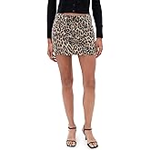 Good American Women's Leopard Good 90s Mini Skirt