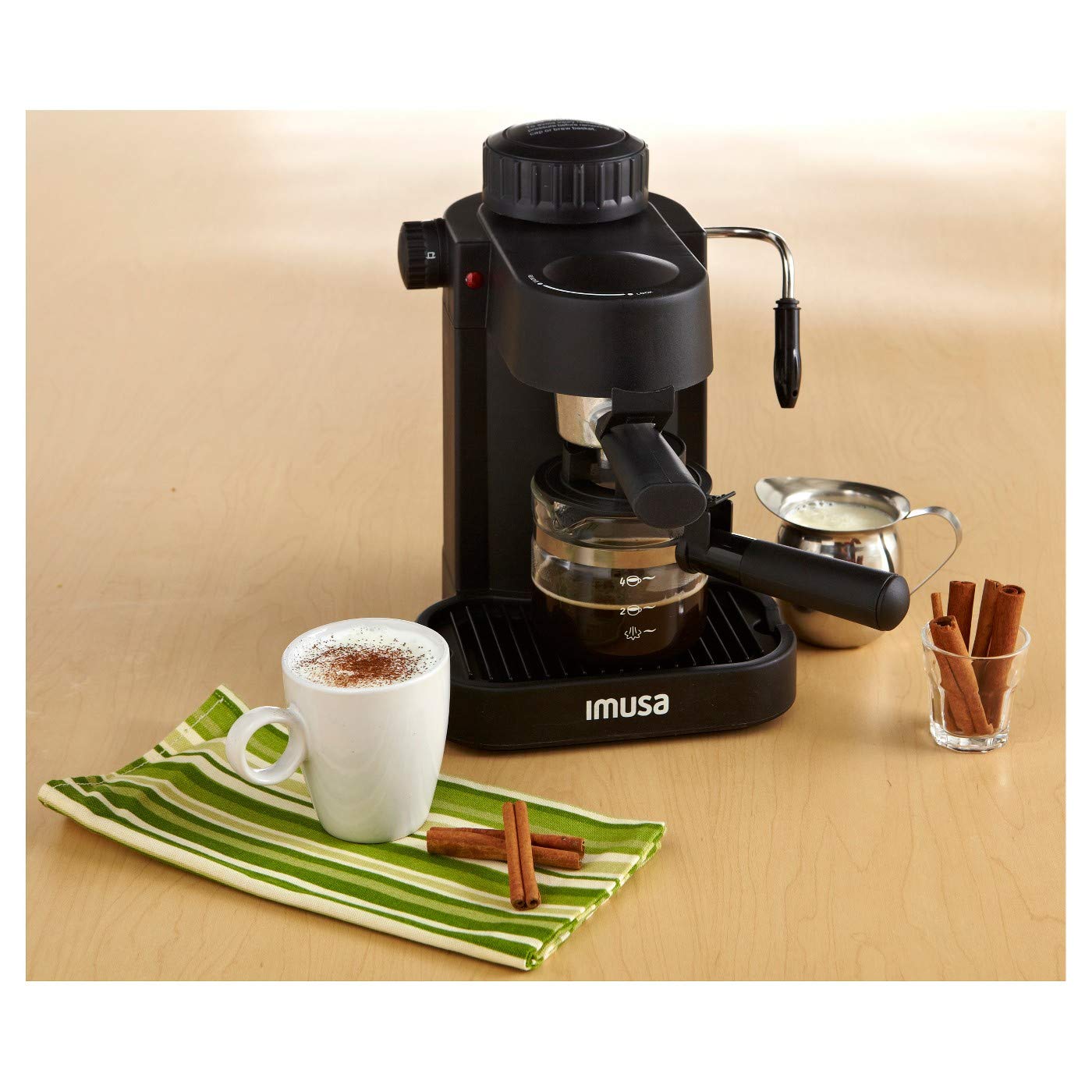 Imusa 4 Cup Electric Espresso & Cappuccino Maker Cafetera