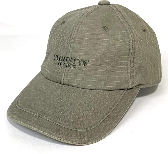 Amazon Christys London クリスティーズロンドン リップストップキャップ 紳士 帽子 ｃａｐ 父の日ギフト ゴルフ アウトドア スポーツ 手洗い カーブキャップ プレゼント カーキ系 キャップ 通販
