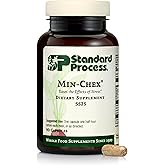 Standard Process Min-Chex - Supplement for Nervous System Support - Supports Healthy Gland Functions to Aid a Healthy Stress Response - Non-Dairy - 90 Capsules (90 Servings)