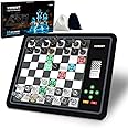 Electronic Chess Games with Piece Position Display L6 Computer Chess Set, Computer Chess Board with LED Light Electronic Chess Set for Beginners and Chess Lovers Chess Set Board Game