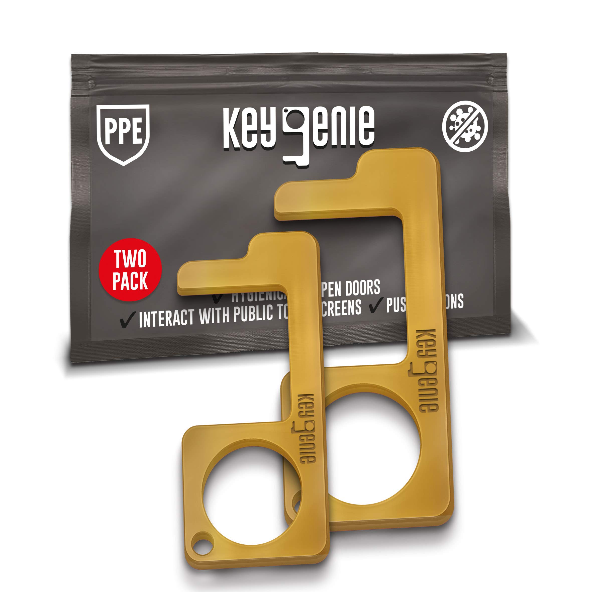 Contactless Door Opener Gold Two Pack (Medium&Large)