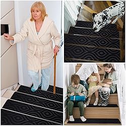 Stair Treads for Wooden Steps 15pcs - 8x30in Carpet
