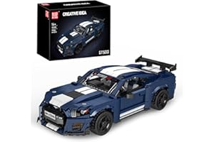 Mould King 10208 Car Model Building Kit, Classic Sports Car Model Toys MOC Bricks Collectible Building Blocks, Static Version