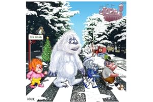 HANDMADE Abbey Road Meets Christmas Villains Cartoon Signed Print, Southworth Heavy Linen Paper