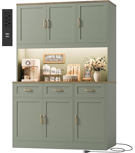 Amazon.com: Palace Imports Solid Wood Kitchen Pantry Cabinet - 71.5" Tall x  32" Wide - Wooden Storage Cabinet with 4 Doors & Adjustable Shelves, Sage,  100% Renewable Eco-Friendly Wood, Made in Brazil :