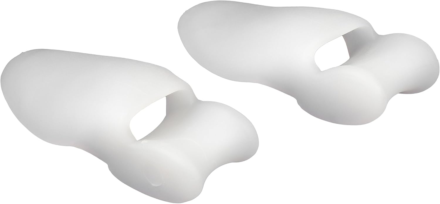 Pro11 wellbeing ™ 1 Pair of Specially designed 2 in 1 Bunion Protector and Toe separator All In One, White gel, universal - Image 4
