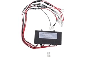 Battery Equalizer 48V 4x12V LED Display Reverse Polarity Prevention Battery Voltage Balancer for Car Boat Golf Cart Solar Ene