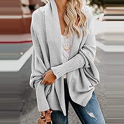 Cardigan For Women Short Sleeve Plus Size Chunky