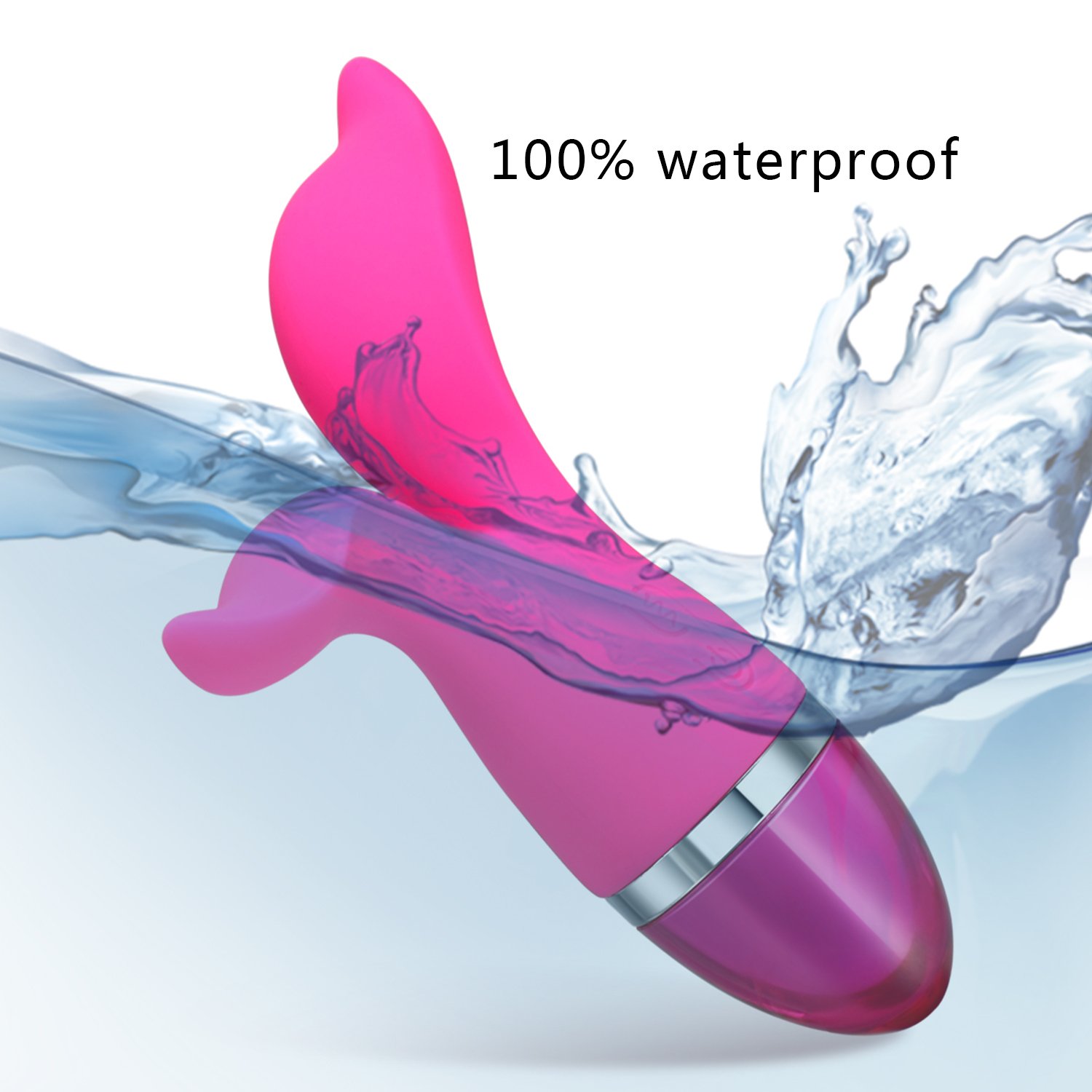 APRIL 14TH Vibrating G-spot Vibrator - Vagina and Clitoris Stimulation Rabbit Massager - Cordless Rechargeable Massager For Women - Waterproof & Silicone - Quiet Yet Powerful - Pink
