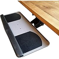 Keyboard Tray with Adjustable Height and Tilt for Standing Desks and Short Depth Desk Tops