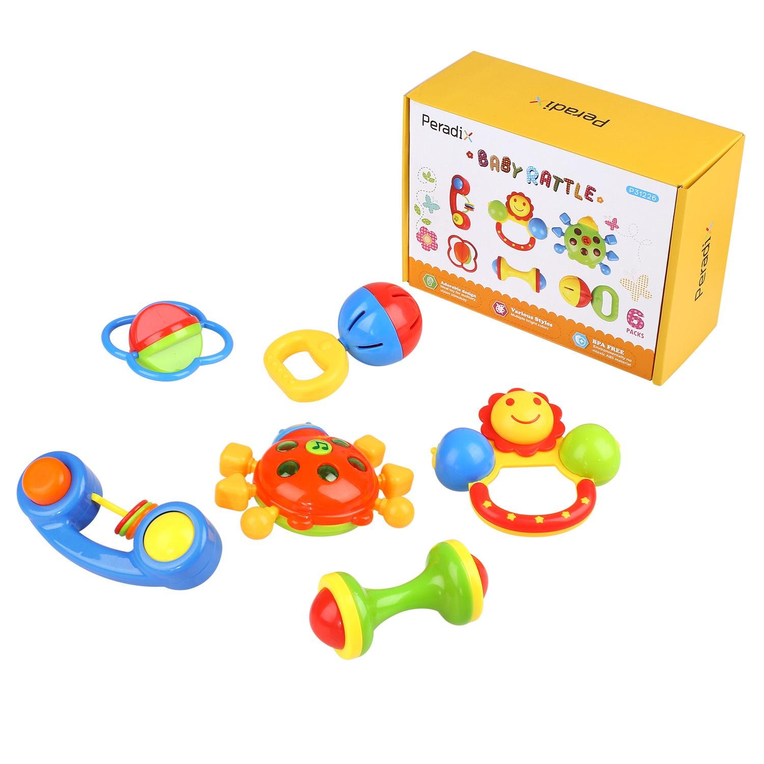 Peradix Kleinkind Rassel Sound Spielzeug für Baby