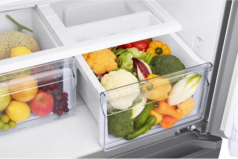 Frigorifero French Door con congelatore, 178 cm, 495 l, WiFi & SmartThings AI Energy Mode, Twin Cooling+, Auto Ice Maker, No Frost+, look in acciaio inox, RF50C530ES9/EF