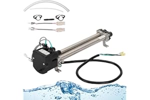 Virego 6kw 240v 26-C3160-1S Heater with Sensors, 73790 Double-Barrel Low-Flow Heater Compatible with 1995+Hot Spring/Tiger River/Watkins/, Replace 76227, C3160-1, C3564-1, PDR Auto Reset, 120V,1.5kW