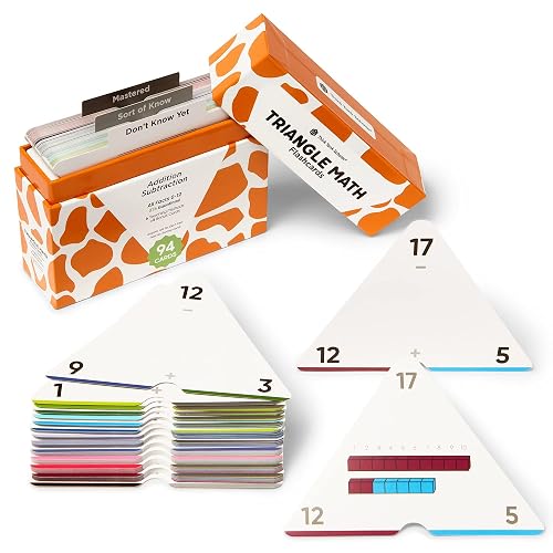 Think Tank Math Cards Think Tank Scholar Triangle Addition & Subtraction Flash Cards Set (376 ...