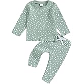 Baby Girl Fall Clothes Set Floral Print Long Sleeve Tops Pants Cute Infant Toddler Outfits 6 12 18 24 Months 2T