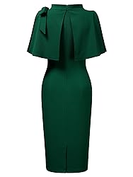 AISIZE Women's Vintage 1940s Half Collar Batwing