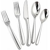 Silverware Set for 4, Heavy Duty Stainless Steel Silverware Set,20 Piece | Mirror Polished Premium Modern Cutlery Flatware Set include Fork Knife Spoon Set,Dishwasher Safe,Utensil set