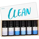 Fragrance Oil Set, MitFlor Clean Essential Oils for Diffusers for Home, 6 x10 ml, Fragrance Oil for Candle Soap Making, Aromatheraphy Oils Gift Set, Fresh Linen, Pure Soap and More Scents