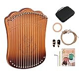 VixxNoxx Lyre Harpika, 17-String Solid Zelkova Lyra