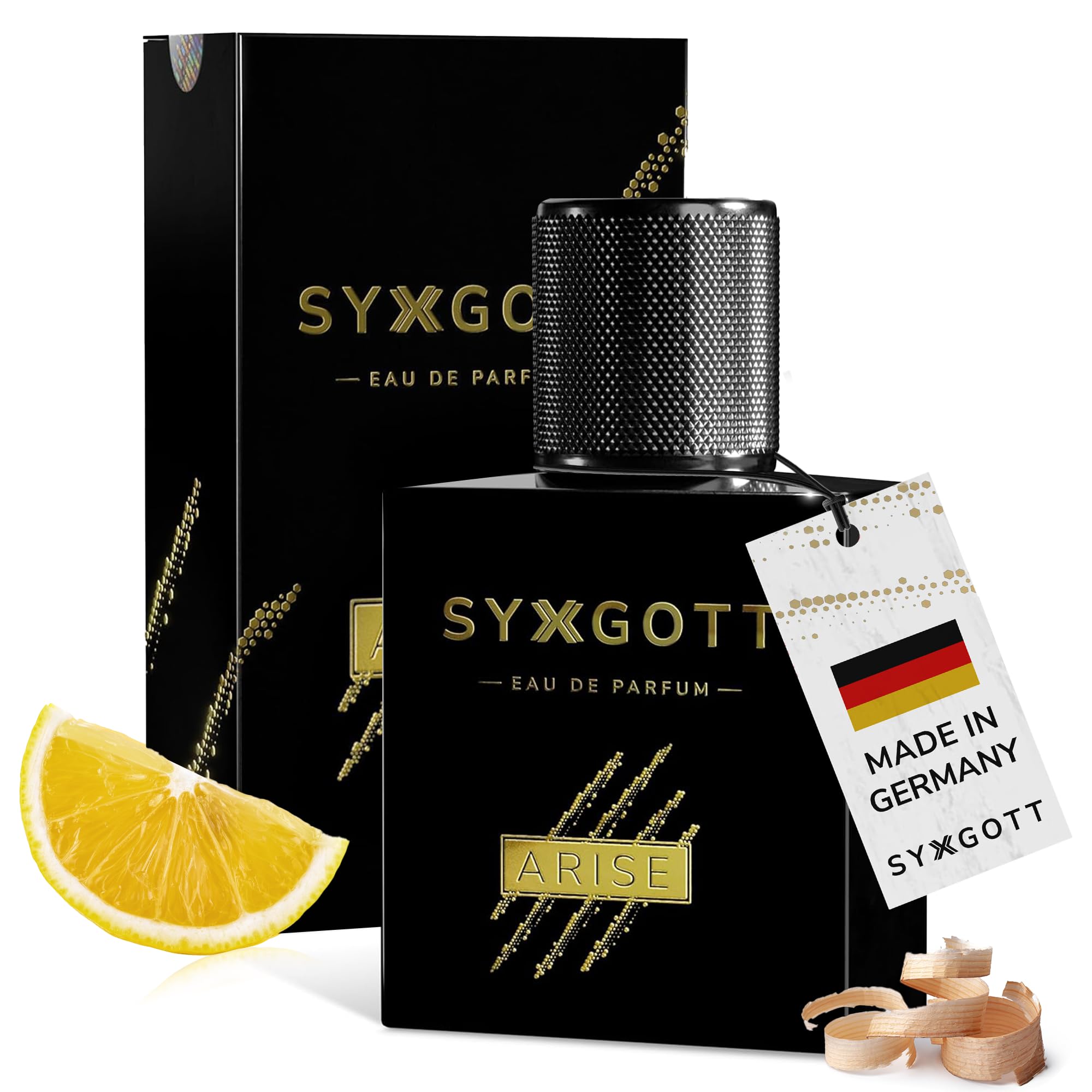 SYXGOTT ARISE Männerparfum mit Pheromon Öl | Eau de Parfum für Herren | Parfumprobe gratis | frisch und fruchtig | perfekter Frühling & Sommerduft