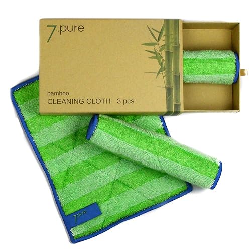 7.PURE Bamboo cleaning cloths 3 pieces Clean without cleaning
