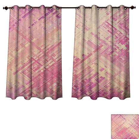 Amazon Com Coral Bedroom Thermal Blackout Curtains Pastel