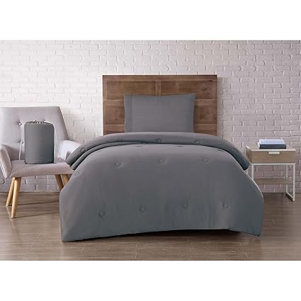 Amazon Com Brooklyn Loom Cs2424cgtx4 00 Dorm Set Twin Xl Charcoal
