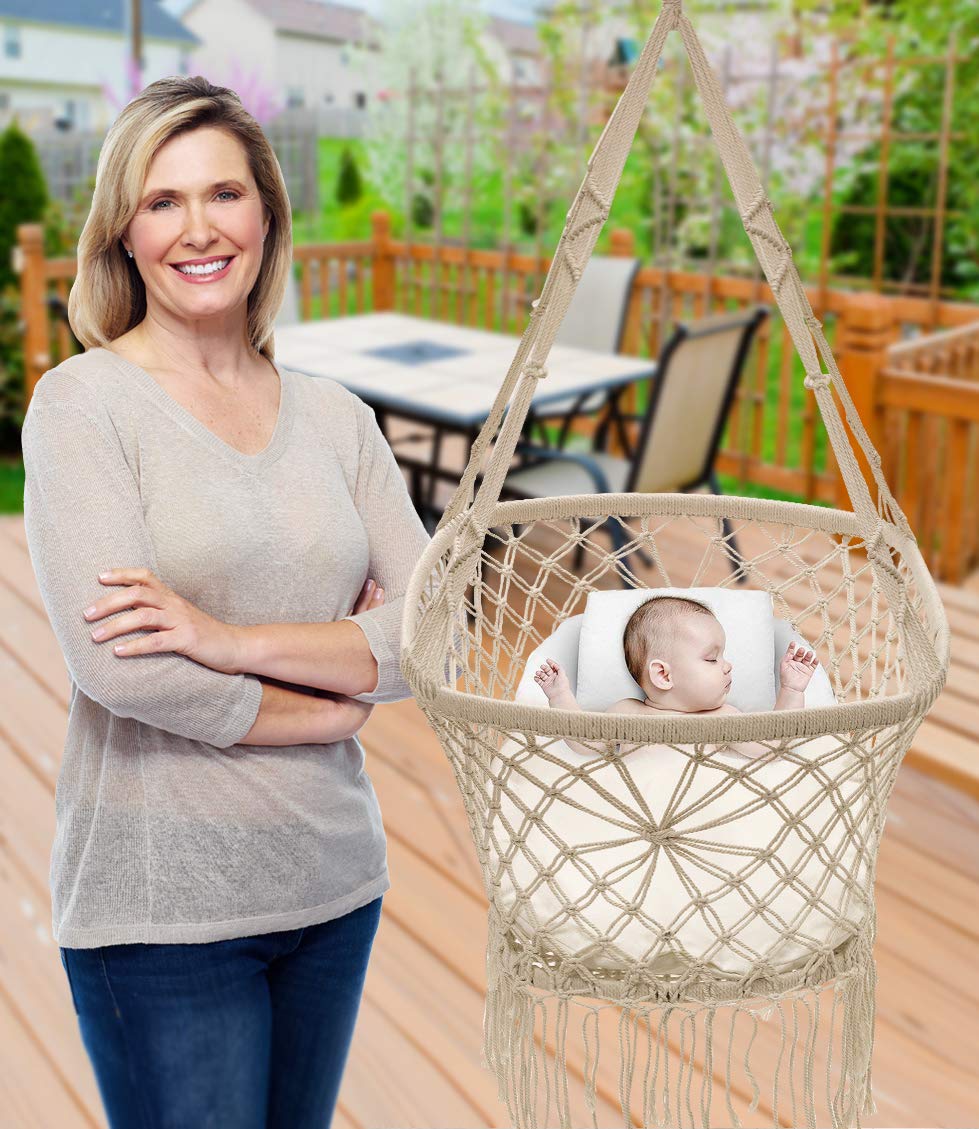 Sorbus Baby Crib Cradle, Hanging and Portable Swing for Baby