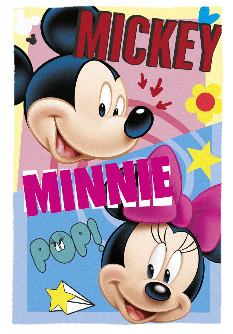 Manta polar Mickey Minnie Disney