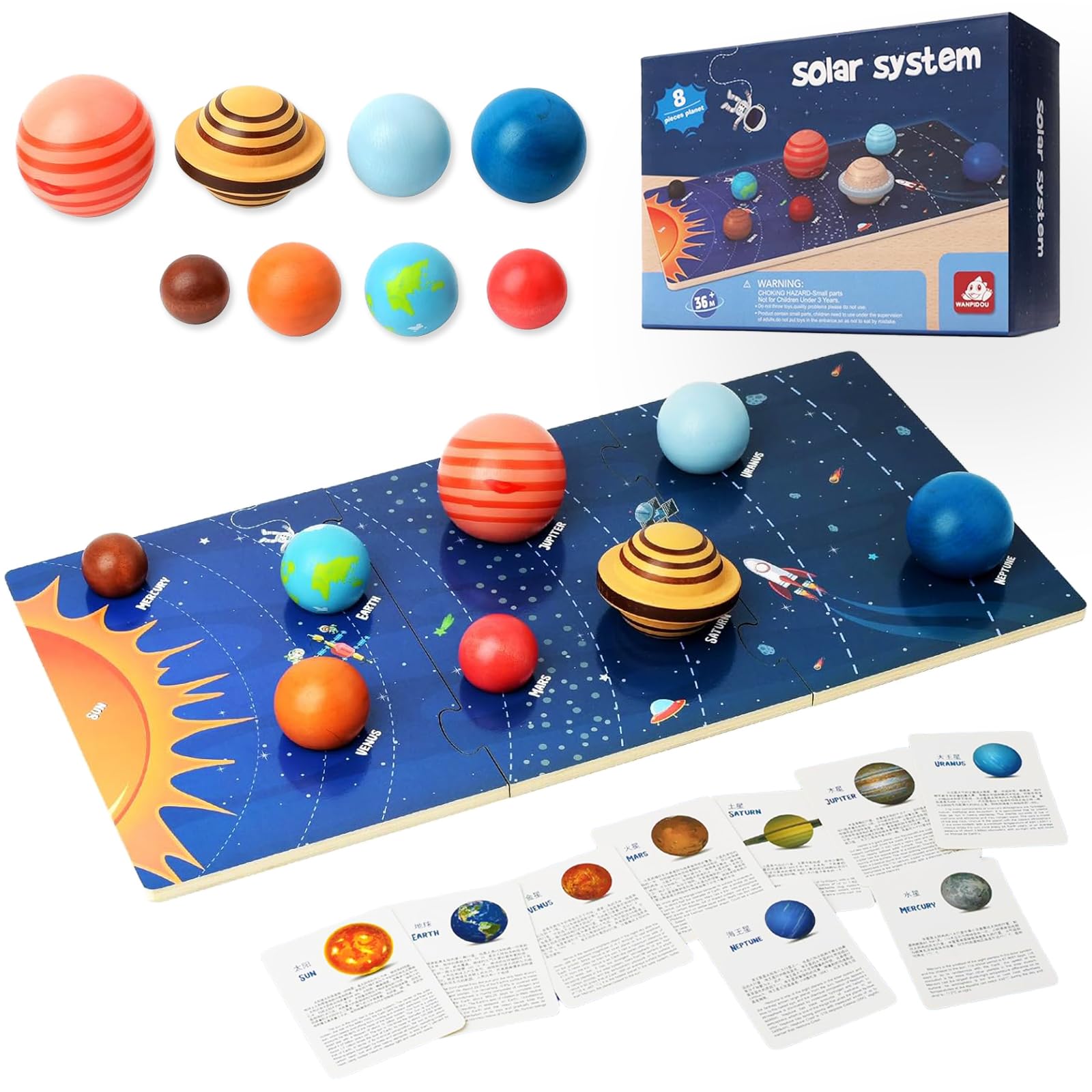 Photo 1 of Planets Toys, Solar System Model Kit for Kids Ages 3, Space Science Toys for Toddlers