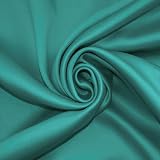Rayyan Linen Readymade Blackout Eyelet Ring Top Curtains 46x72 Teal view 2