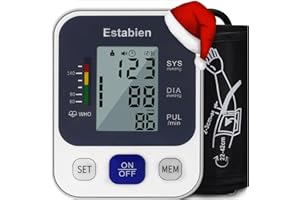 Blood Pressure Monitor, Automatic Upper Arm Blood Pressure Monitors for Home Use with LED Display, Adjustable Blood Pressure 
