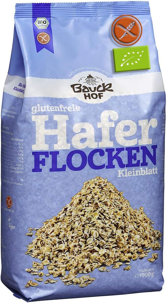 Copos De Avena Sin Gluten Orgánica 1Kg Bauckhof | Avena Bio En ...