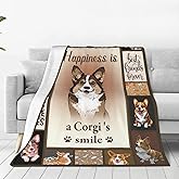 Corgi Blanket Corgi Throw Blanket Soft Fleece Flannel Dog Gifts for Men Boys Women Girls Lovers Adults Stuff Plush for Couch Sofa Bed Room Decor 40"X50"