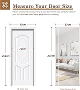 Yotache Side Opening Fly Screen for Doors 80x200 cm White view 3