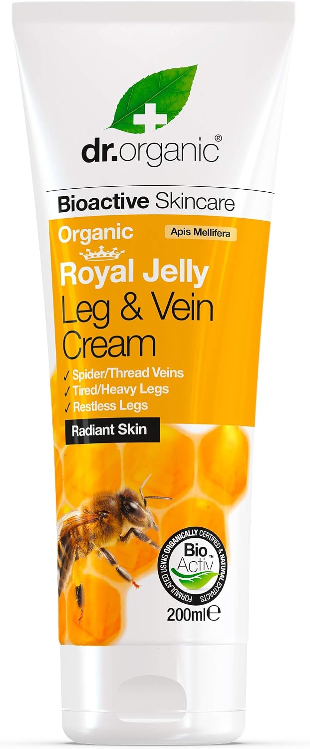 Dr Organic Skin Expert Leg & Vein Cream with Organic Royal Jelly, Moisturising, Heavy Legs, Natural, Vegetarian, Cruelty-Free - Image 5