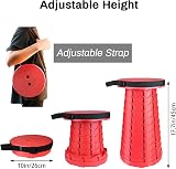 Hesanzol 2nd Gen Portable Telescoping Stool 180 kg Anti-Tip Non-Slip Folding view 2