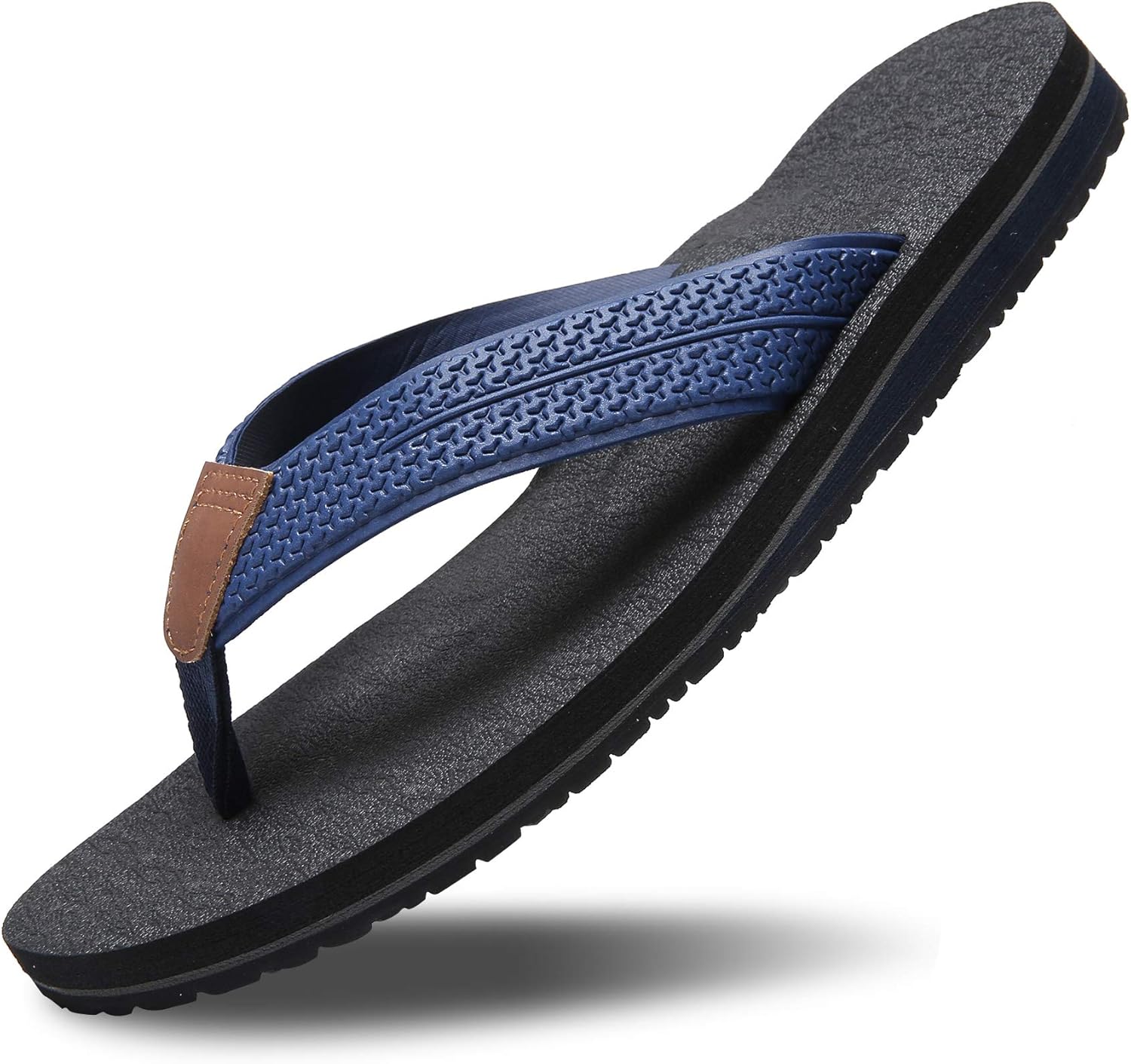 mens wide flip flops with arch support