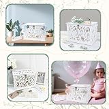 GUDELAK Wedding Card Box PVC Hollow With Lock White 12 x 9.3 x 8.5 in view 6