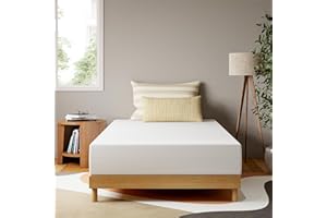 GAESTE 8 Inch Twin XL Cooling Gel Memory Foam Mattress for Cool Sleep Medium Firm CertiPUR-US Certified Mattress in a Box Pressure Relief Removable Cover No Fiberglass (Twin XL, 8 in)