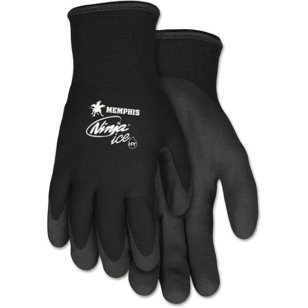 Amazon.com: Ninja X Bi-Polymer Coated Gloves, Large, Black Size