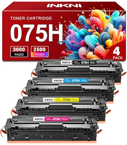 Amazon.com: 075 Toner Cartridge Set 075H for Canon 075 075H