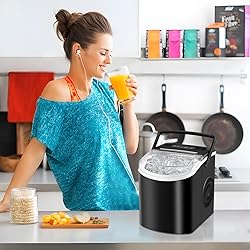 HAILANG Countertop Ice Maker, Portable Ice Machine