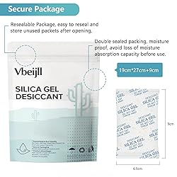 Vbeijll 20 Gram (20 Pack) Color-Indicating Silica