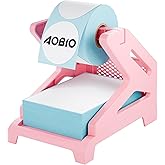 AOBIO Label Holder, Compatible with Rolls and Fan-Fold Labels, Thermal Label Paper Holder, Desktop Label Printer Accessory (Pink)